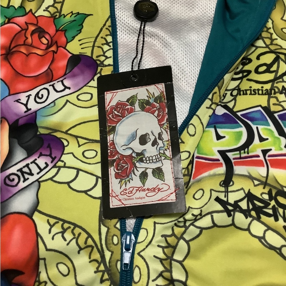 Vintage ED Hardy y2k Colorful Graphic Zip-Up Jacket - Picture 5 of 5